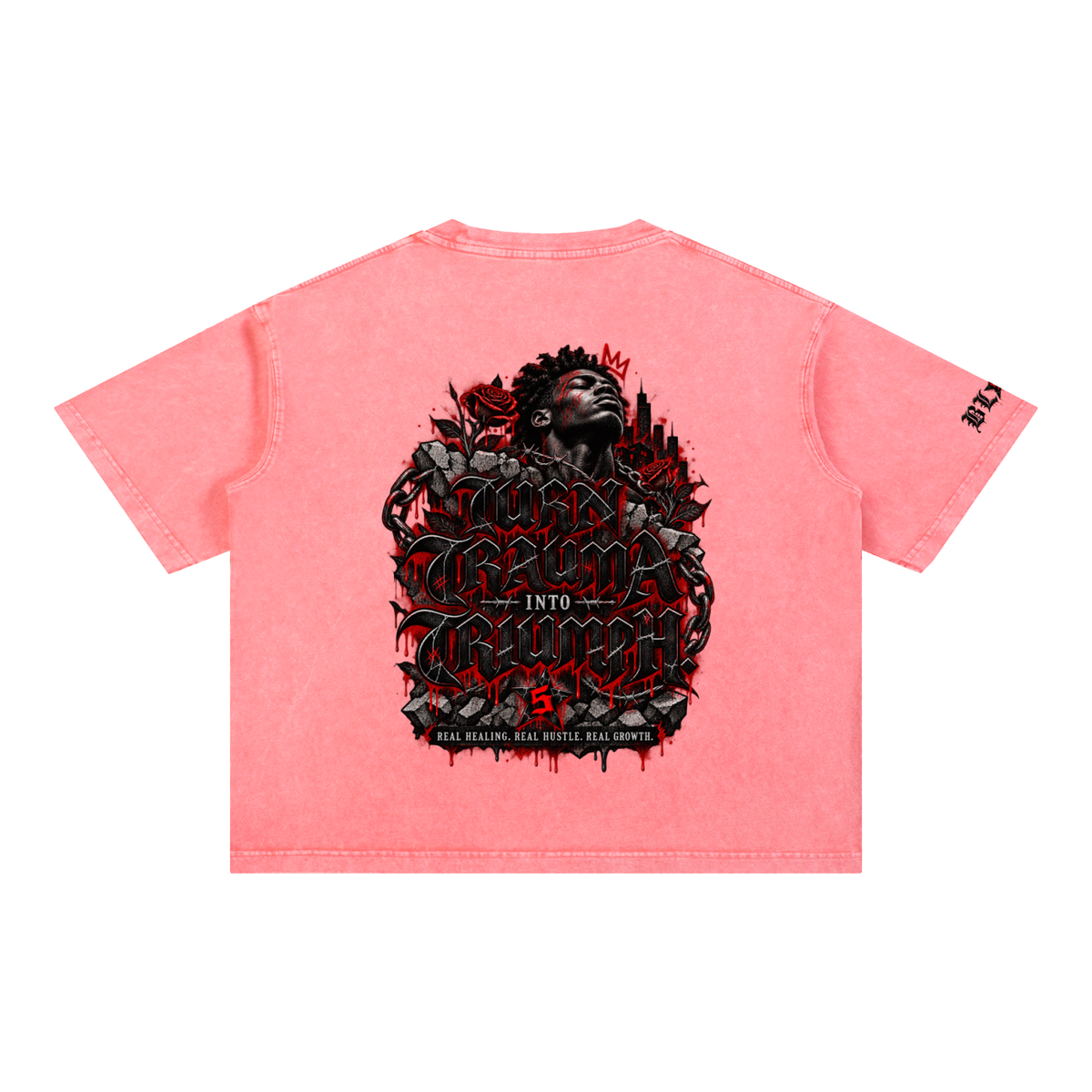 Mineral Wash Boxy Cotton T-Shirt
