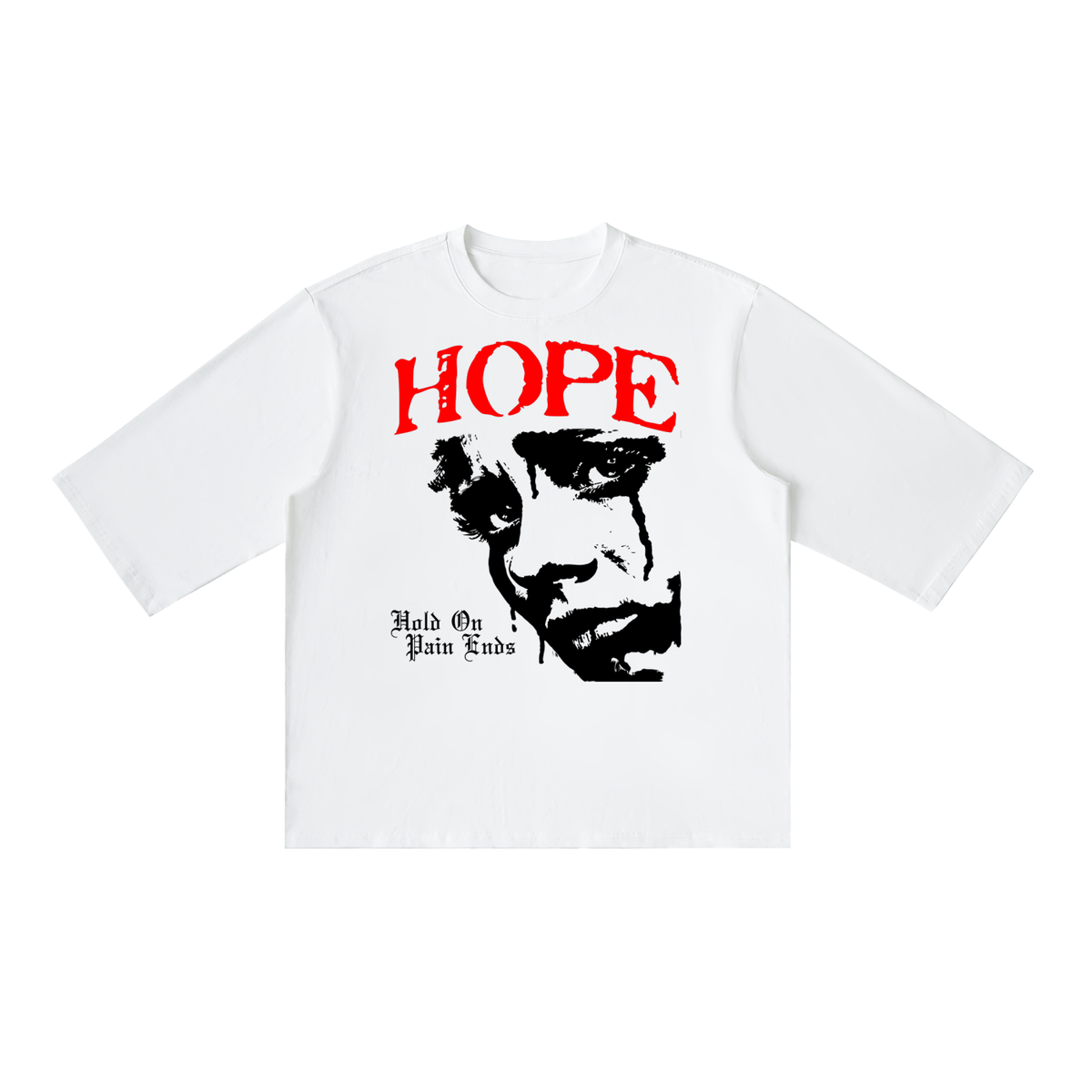 "Hold On Pain Ends" Ribbed Tee
