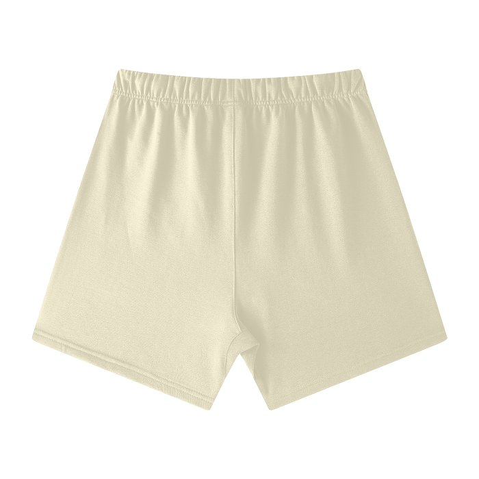 NO FAKE SMILE GIVEN Streetwear Unisex Heavyweight Earth Tone Loose Fit FOG 100% Cotton Shorts