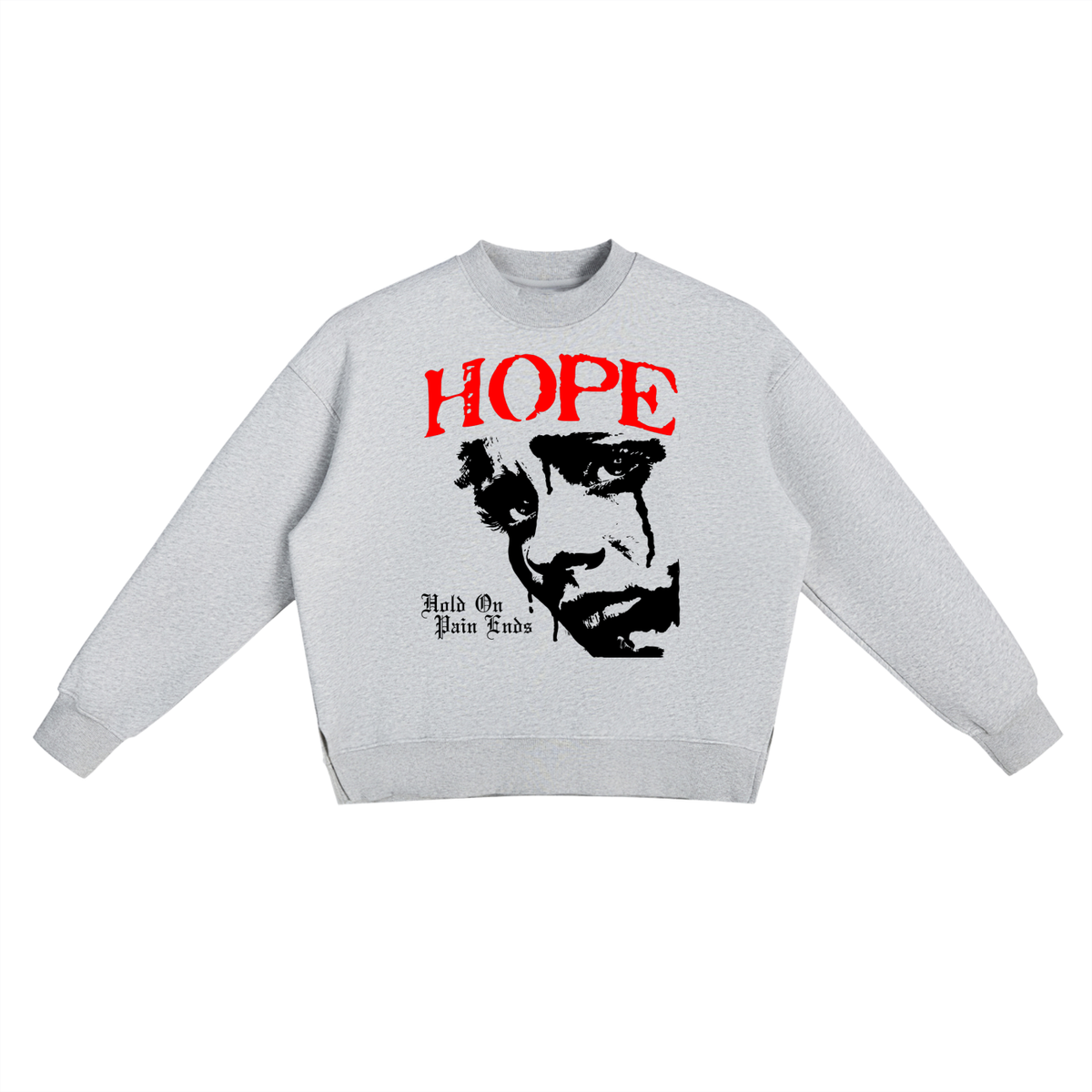 "Hold On Pain Ends" Fleece Crewneck