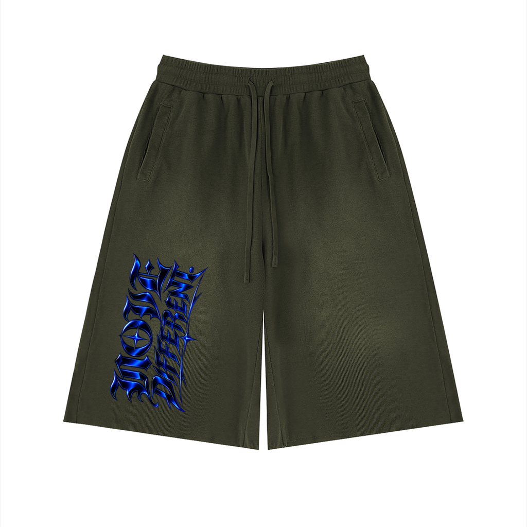 Unisex Sunfade Raw Edge Shorts
