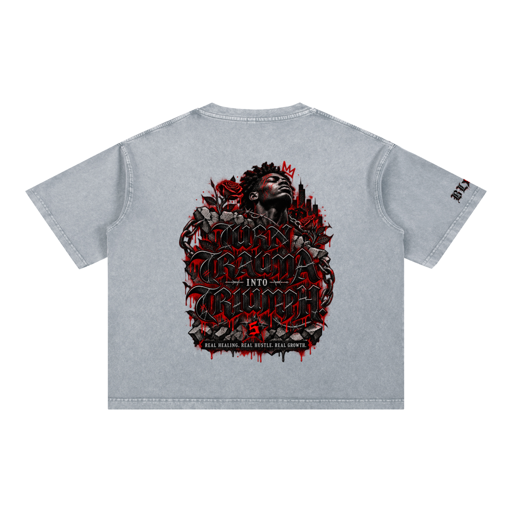 Mineral Wash Boxy Cotton T-Shirt