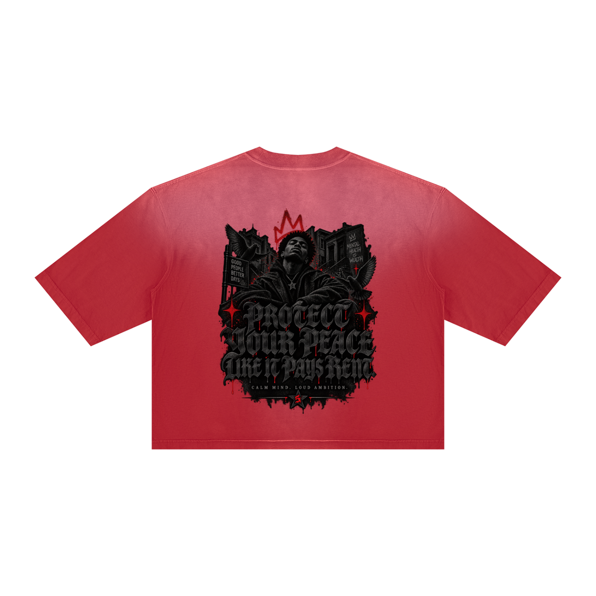 Unisex Vintage Wash Sunfade Boxy T-Shirt