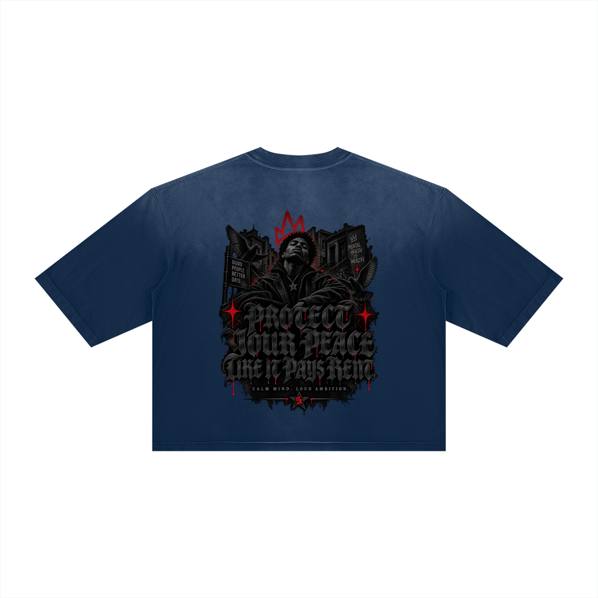 Unisex Vintage Wash Sunfade Boxy T-Shirt