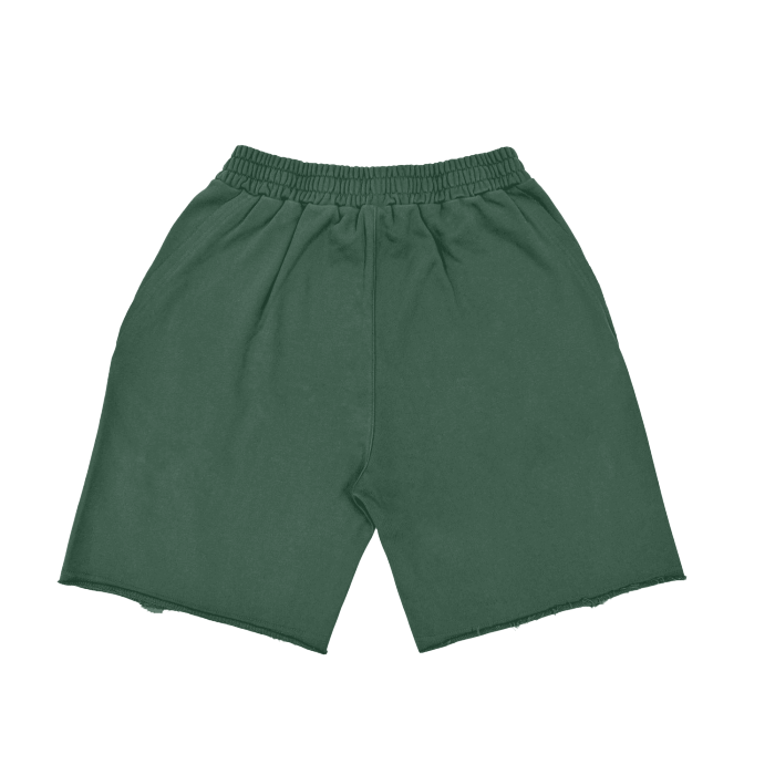 NO FAKE SMILE GIVEN Heavyweight  Vintage Washed  Tiger Stripes Short Pants - 360 GSM