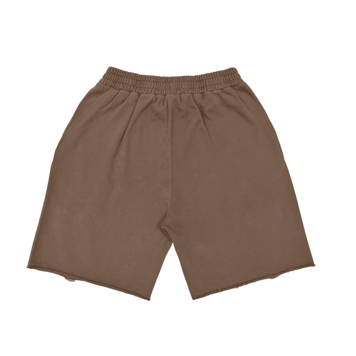 NO FAKE SMILE GIVEN Heavyweight  Vintage Washed  Tiger Stripes Short Pants - 360 GSM