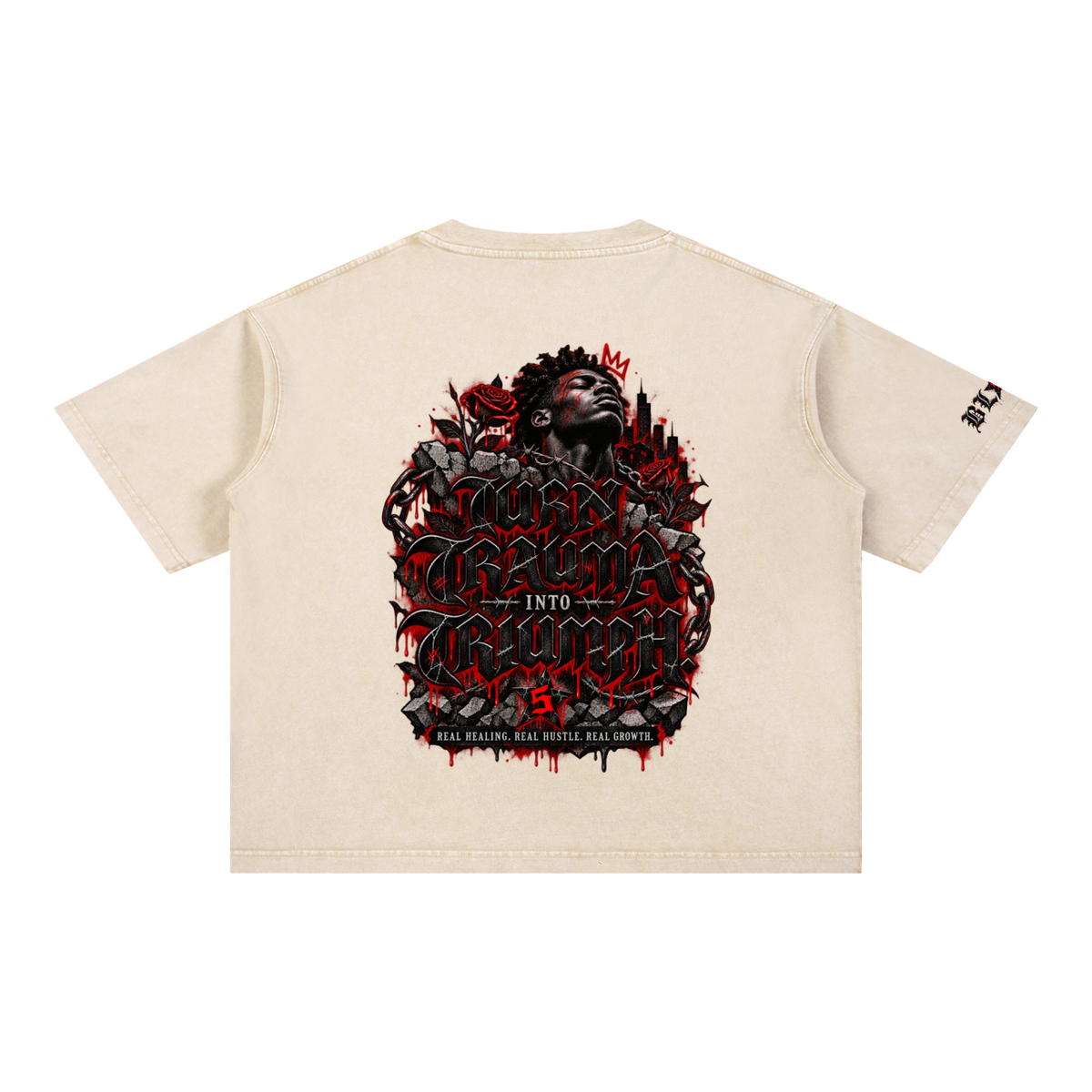 Mineral Wash Boxy Cotton T-Shirt