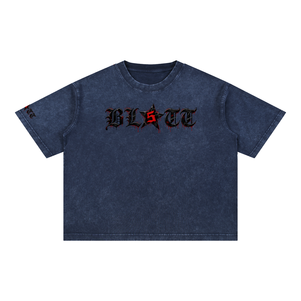 Mineral Wash Boxy Cotton T-Shirt