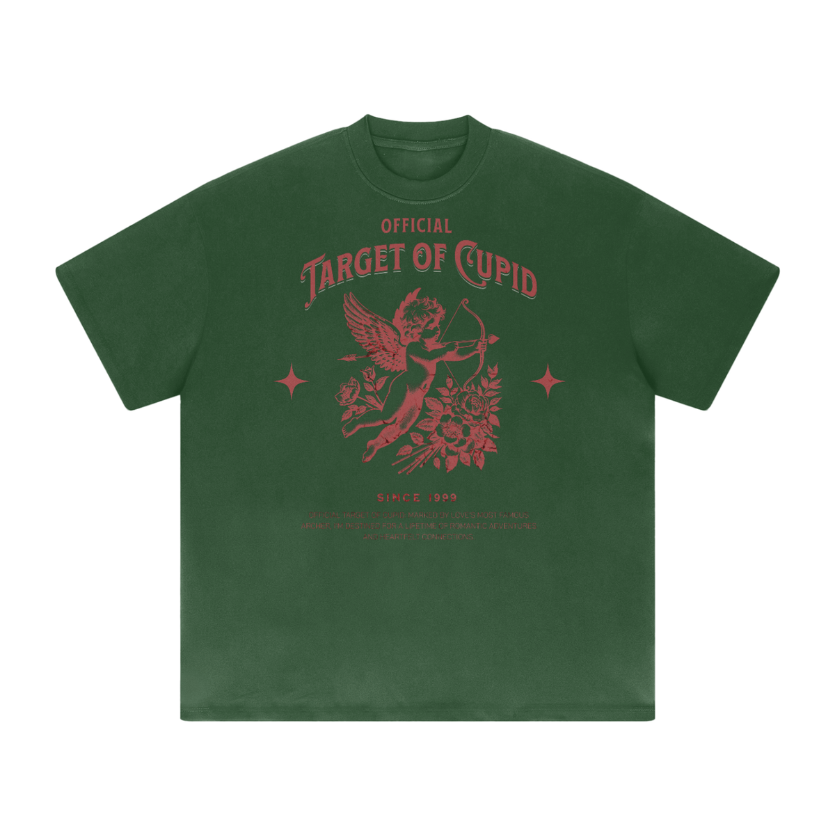Official Target Of Cupid  Heavyweight  Loose Tee