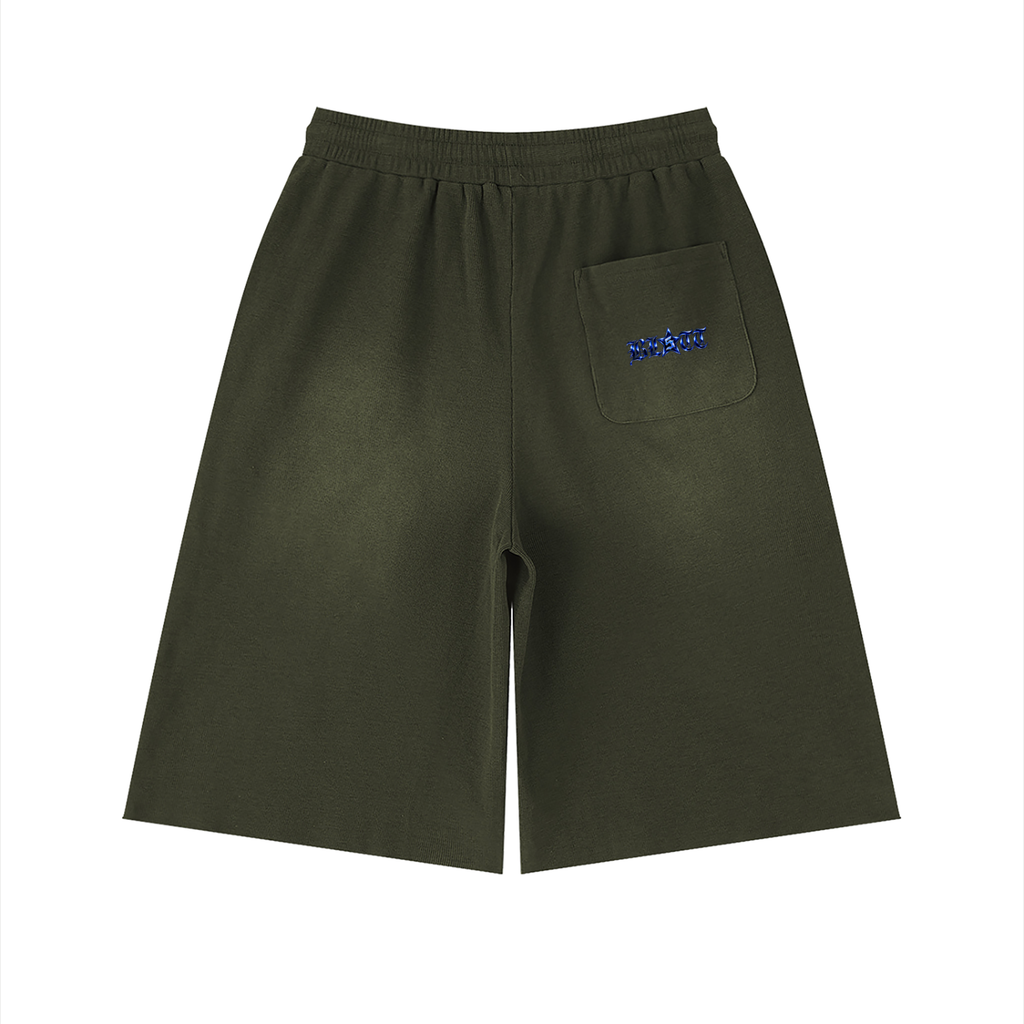 Unisex Sunfade Raw Edge Shorts