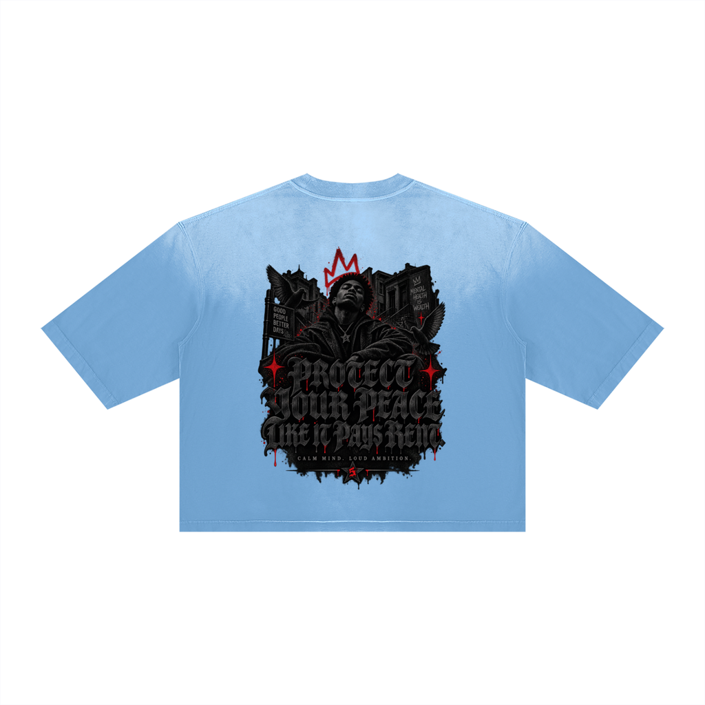 Unisex Vintage Wash Sunfade Boxy T-Shirt