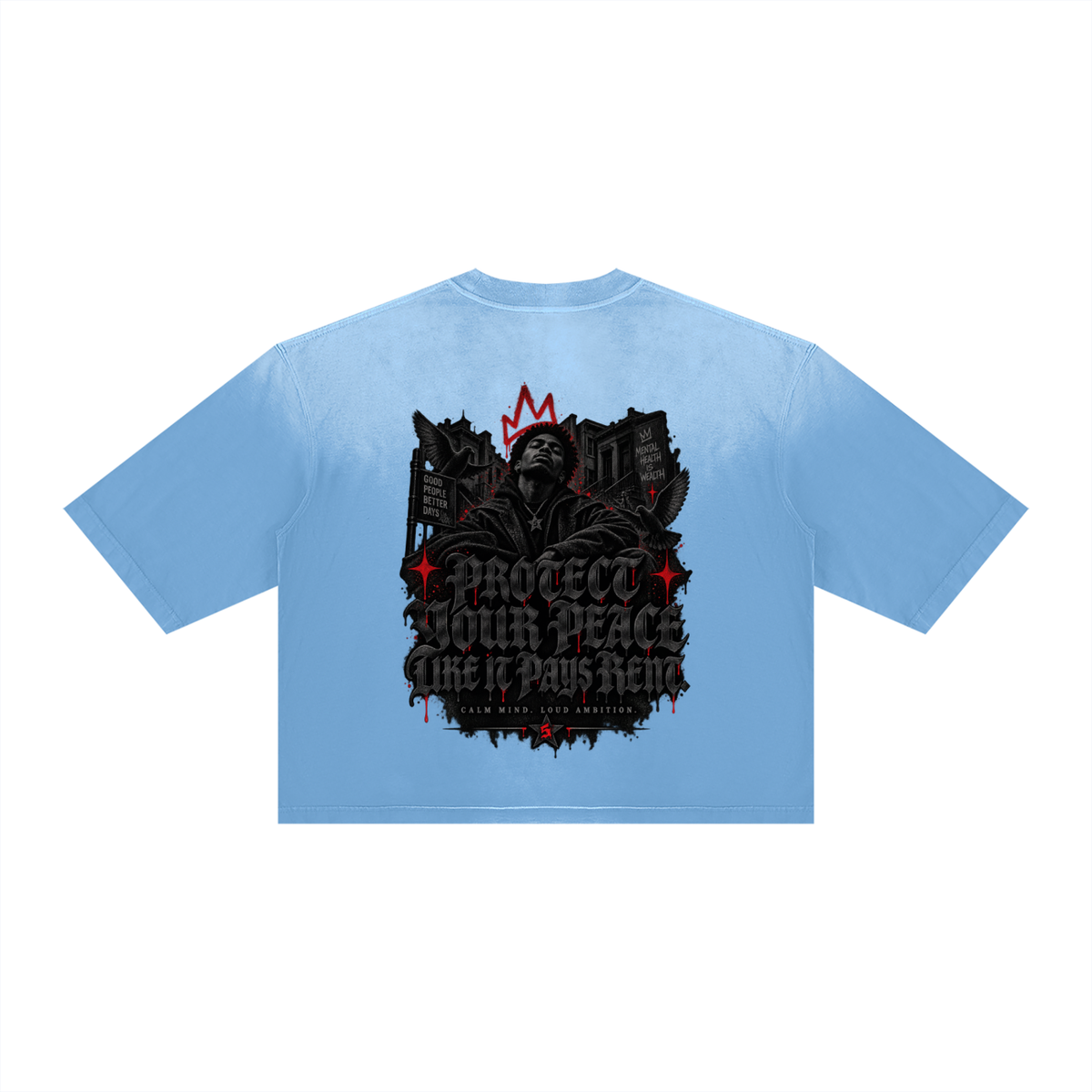Unisex Vintage Wash Sunfade Boxy T-Shirt