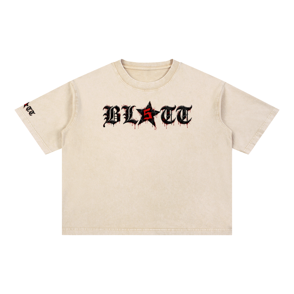 Mineral Wash Boxy Cotton T-Shirt