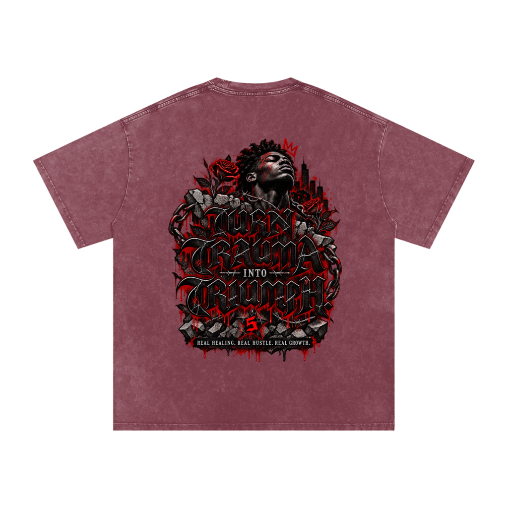Snow Washed Oversized Cotton T-Shirt