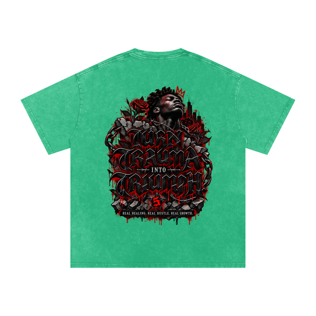 Snow Washed Oversized Cotton T-Shirt