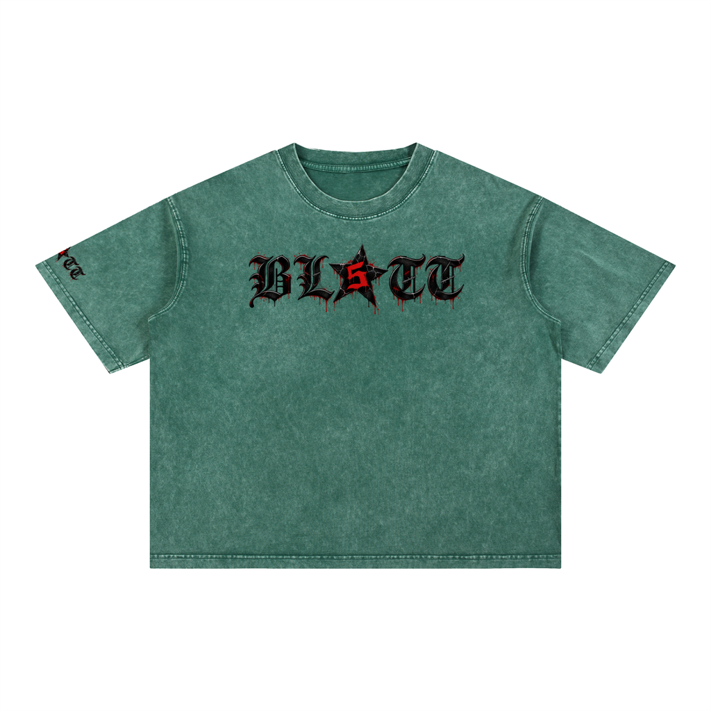 Mineral Wash Boxy Cotton T-Shirt